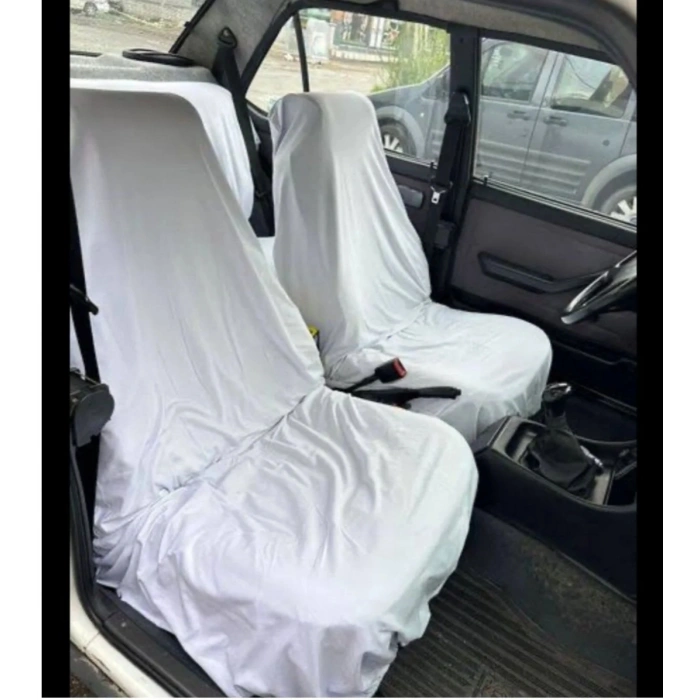 BEYAZ BOL KESİM KEFEN KILIFI-SALAŞ KESİM 1.KALİTE KUMAŞTAN ÜRETİLMİŞTİR - UNİVERSAL HER ARACA UYUMLU