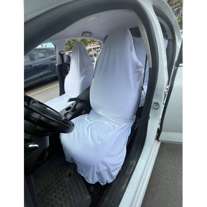 BEYAZ BOL KESİM KEFEN KILIFI-SALAŞ KESİM 1.KALİTE KUMAŞTAN ÜRETİLMİŞTİR - UNİVERSAL HER ARACA UYUMLU