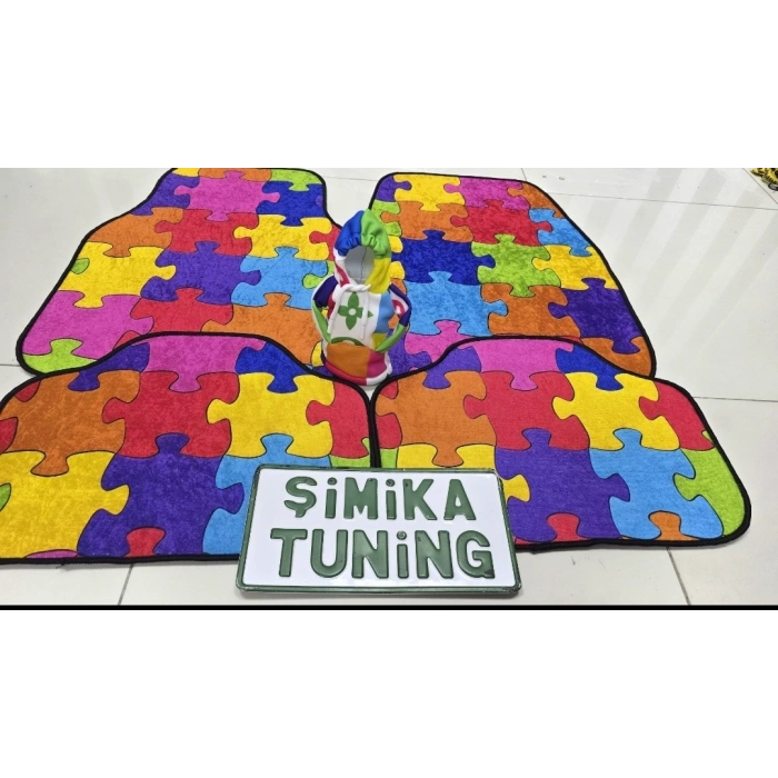 DEKOR OTOMOBİL HALI PASPAS 4 PARÇA TAKIM VE VİTES TOPUZU KILIFI HOODİE VİTES TOPUZ KIYAFETİ