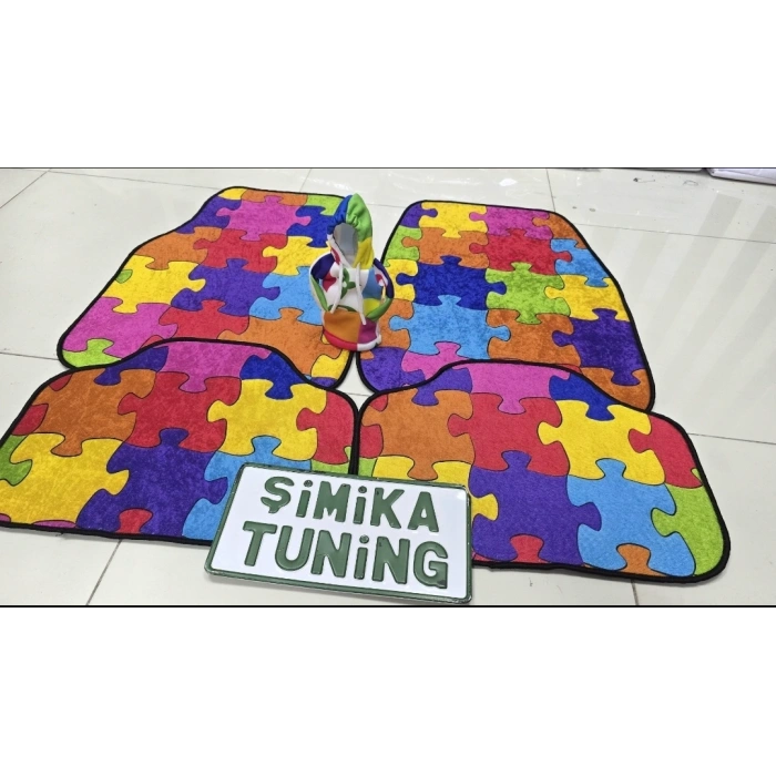 DEKOR OTOMOBİL HALI PASPAS 4 PARÇA TAKIM VE VİTES TOPUZU KILIFI HOODİE VİTES TOPUZ KIYAFETİ