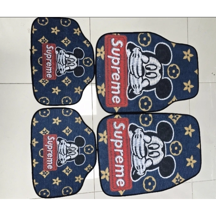 SUPREME MİNİ MOUSE DEKOR OTO HALI PASPAS VE