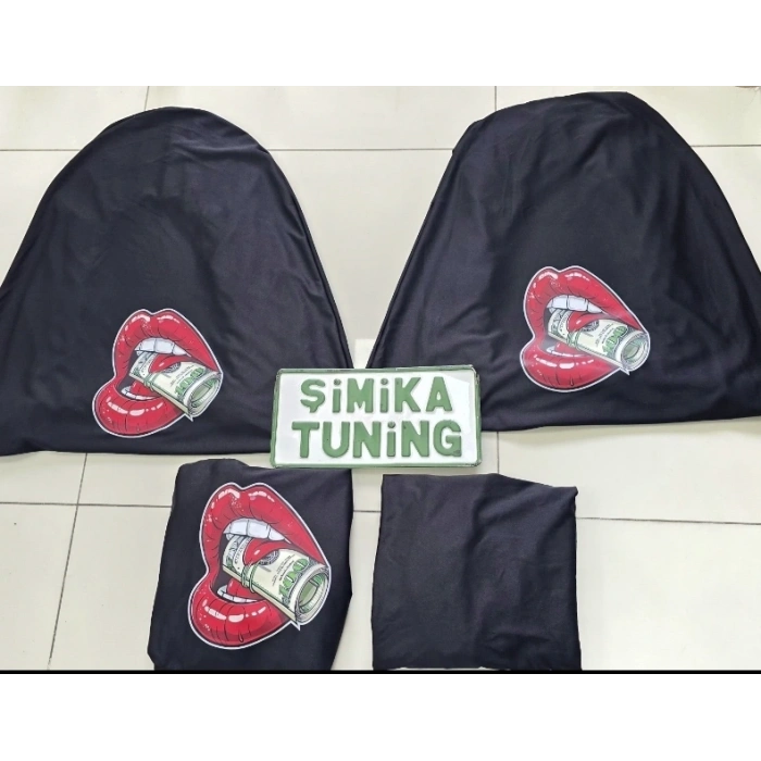 DUDAK DOLAR OTO SERVİS KILIFI ÖN VE ARKA 4PARÇA TAKIM(ARKA LOGOLU) 1.KALİTE PENYE ESNEK KUMAŞ YIKANABİLİR