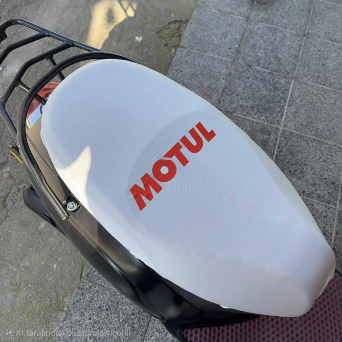 MOTUL BEYAZ PENYE MOTORSİKLET SELE KILIFI 1.KALİTE LİKRALİ VE LASTİKLİ