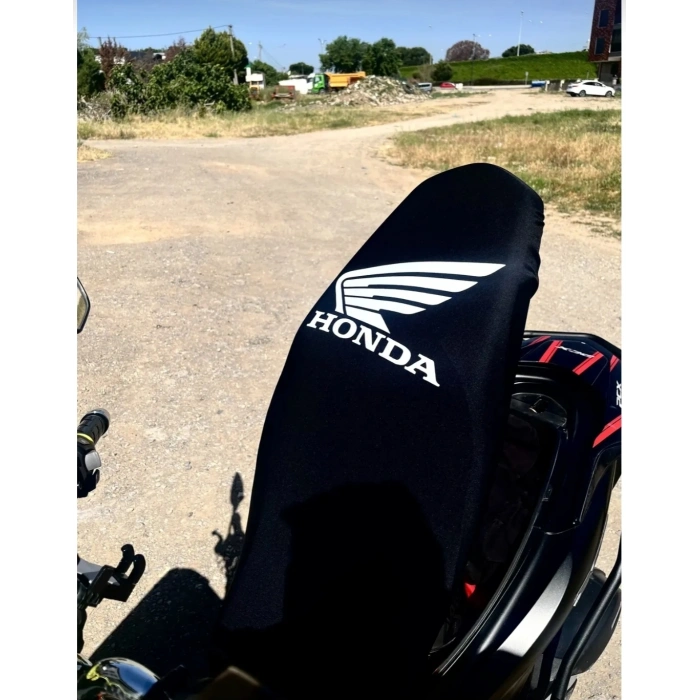 HONDA SİYAH PENYE MOTORSİKLET SELE KILIFI 1.KALİTE LİKRALİ PENYE YIKANABİLİR