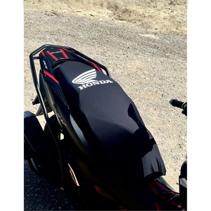 HONDA SİYAH PENYE MOTORSİKLET SELE KILIFI 1.KALİTE LİKRALİ PENYE YIKANABİLİR