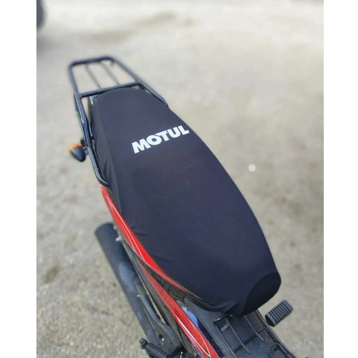 MOTUL SİYAH PENYE MOTORSİKLET SELE KILIFI 1.KALİTE LİKRALİ PENYE YIKANABİLİR
