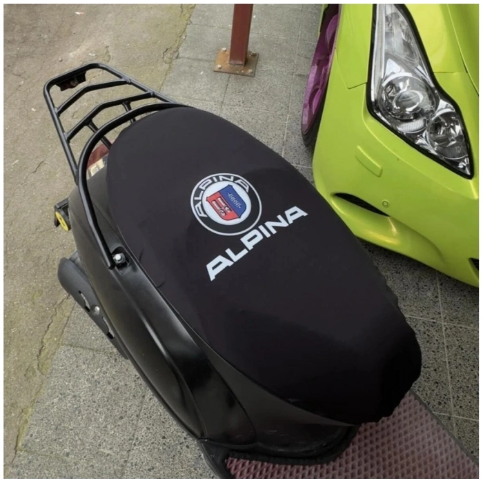 ALPİNA SİYAH PENYE MOTORSİKLET SELE KILIFI 1.KALİTE LİKRALİ PENYE YIKANABİLİR
