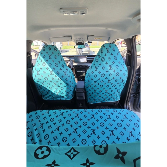 LV DESEN OTOMOBİL 3D BASKILI SERVİS KILIFI ÖN VE ARKA 4PARÇA TAKIM 1.KALİTE LİKRALİ PENYE YIKANABİLİR HER ARACA UYUMLU