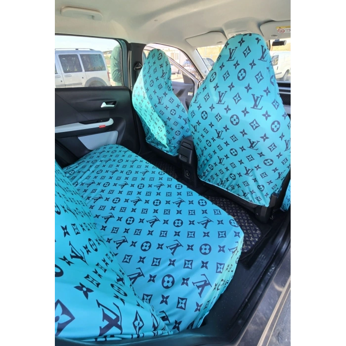 LV DESEN OTOMOBİL 3D BASKILI SERVİS KILIFI ÖN VE ARKA 4PARÇA TAKIM 1.KALİTE LİKRALİ PENYE YIKANABİLİR HER ARACA UYUMLU