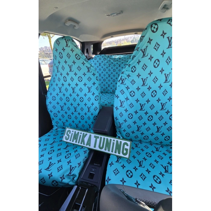 LV DESEN OTOMOBİL 3D BASKILI SERVİS KILIFI ÖN VE ARKA 4PARÇA TAKIM 1.KALİTE LİKRALİ PENYE YIKANABİLİR HER ARACA UYUMLU