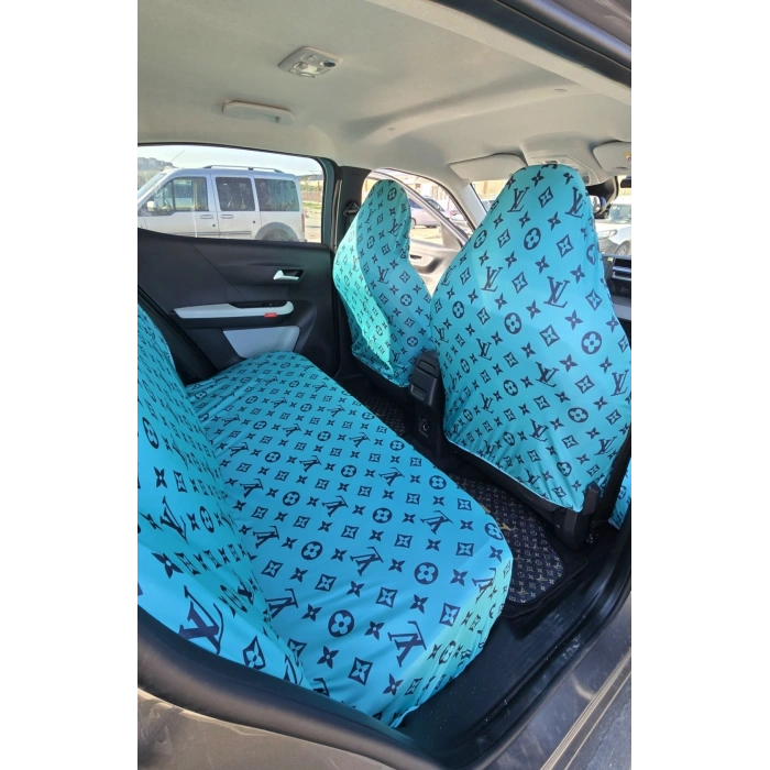 LV DESEN OTOMOBİL 3D BASKILI SERVİS KILIFI ÖN VE ARKA 4PARÇA TAKIM 1.KALİTE LİKRALİ PENYE YIKANABİLİR HER ARACA UYUMLU
