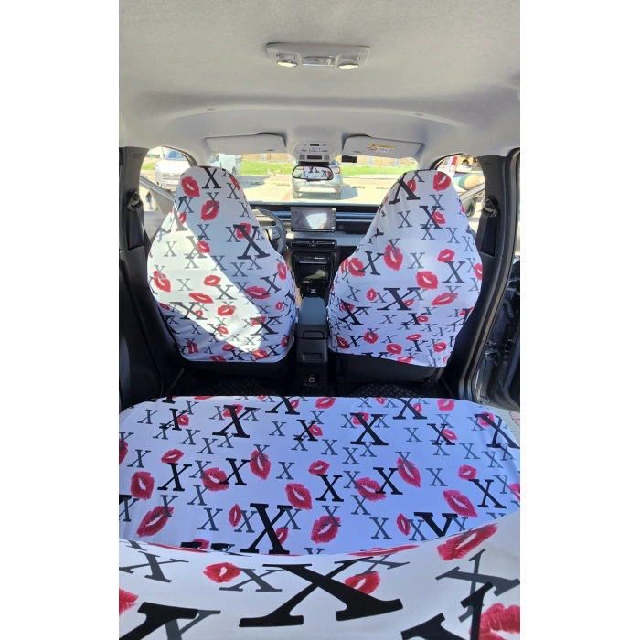 XL ÖPÜCÜK LÜ 3D BASKI OTOMOBİL SERVİS KILIFI ÖN VE ARKA 4PARÇA TAKIM 1.KALİTE LİKRALİ PENYE YIKANABİLİR HER ARACA UYUMLU