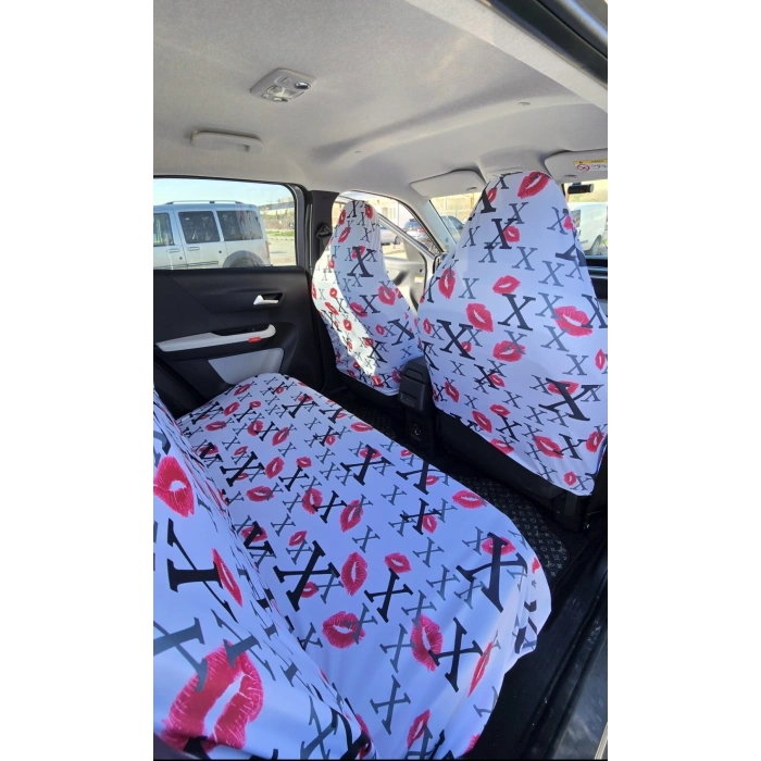 XL ÖPÜCÜK LÜ 3D BASKI OTOMOBİL SERVİS KILIFI ÖN VE ARKA 4PARÇA TAKIM 1.KALİTE LİKRALİ PENYE YIKANABİLİR HER ARACA UYUMLU