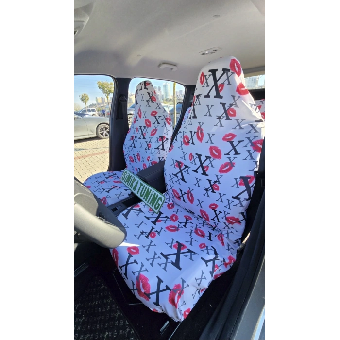 XL ÖPÜCÜK LÜ 3D BASKI OTOMOBİL SERVİS KILIFI ÖN VE ARKA 4PARÇA TAKIM 1.KALİTE LİKRALİ PENYE YIKANABİLİR HER ARACA UYUMLU