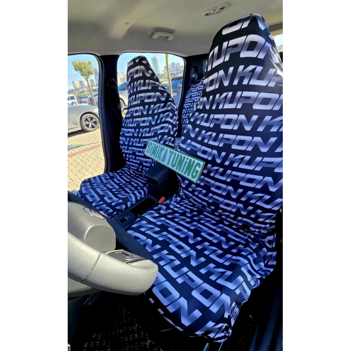 KUPON SİYAH 3D BASKI OTOMOBİL SERVİS KILIFI ÖN VE ARKA 4PARÇA TAKIM 1.KALİTE LİKRALİ PENYE YIKANABİLİR HER ARACA UYUMLU