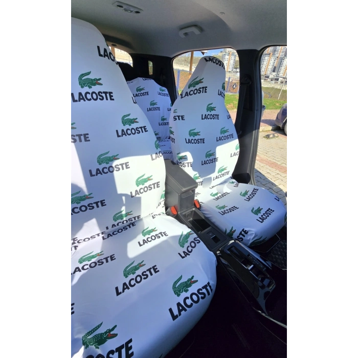 LAKOST BEYAZ 3D BASKI OTOMOBİL SERVİS KILIFI ÖN VE ARKA 4PARÇA TAKIM 1.KALİTE LİKRALİ PENYE YIKANABİLİR HER ARACA UYUMLU