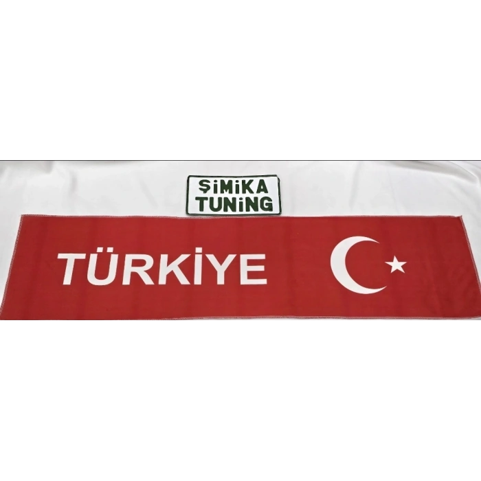 AYYILDIZ TÜRKİYE KIRMIZI OTOMOBİL TORPİDO HAVLUSU GÖĞÜS HALISI