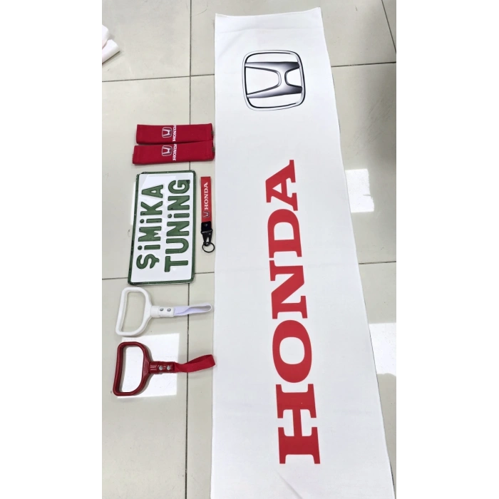 HONDA OTOMOBİL TORPİDO HAVLUSU VE 2Lİ KEMER KILIFI VE 2Lİ ARAÇ TUTAMAÇI(ANAHTARLIK HEDİYELİ