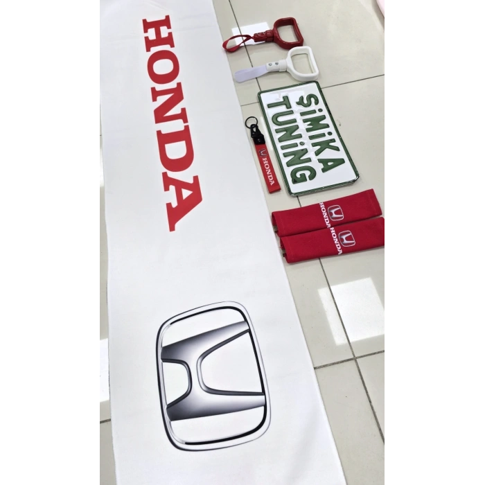 HONDA OTOMOBİL TORPİDO HAVLUSU VE 2Lİ KEMER KILIFI VE 2Lİ ARAÇ TUTAMAÇI(ANAHTARLIK HEDİYELİ