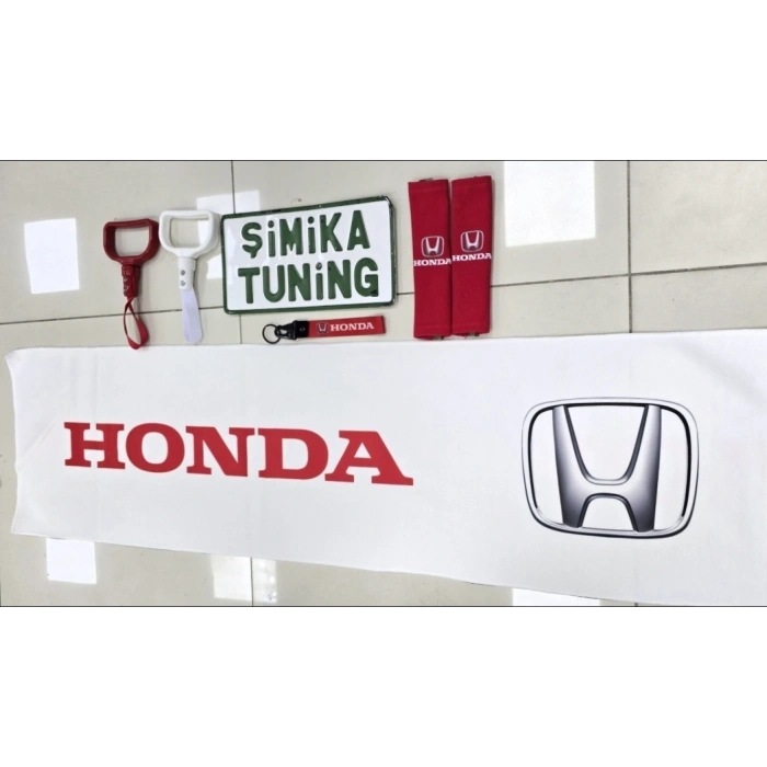 HONDA OTOMOBİL TORPİDO HAVLUSU VE 2Lİ KEMER KILIFI VE 2Lİ ARAÇ TUTAMAÇI(ANAHTARLIK HEDİYELİ