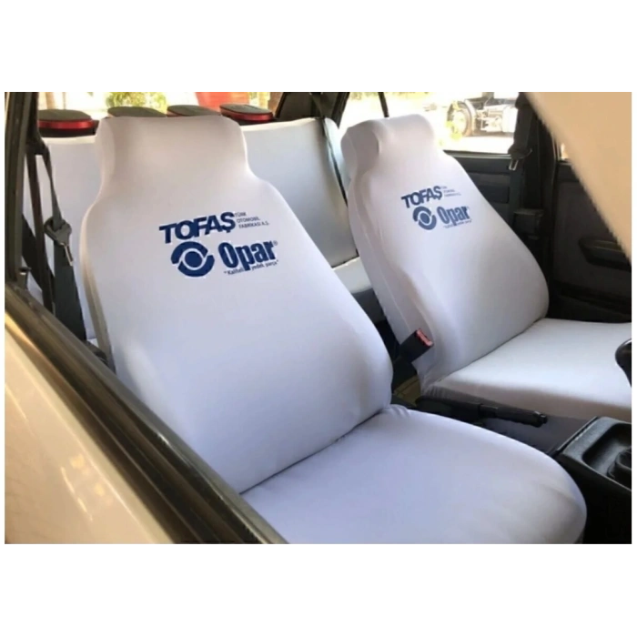 TOFAŞ BEYAZ OPAR ÖN ARKA SERVİS KILIF 4 PARÇA TAKIM 1.KALİTE LİKRALİ PENYE YIKANABİLİR KUMAŞ