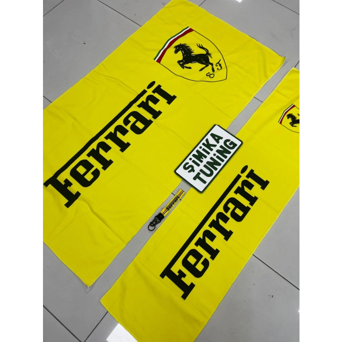 SARI TORPİDO VE SIRT HAVLUSU SETİ 2 ADET (TORPİDO 35X135 , SIRT 70 X 135) (ANAHTARLIK HEDİYE)