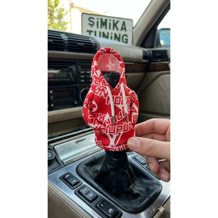 KIRMIZI OTOMOBİL VİTES POLARI HOODİE ARAÇ VİTES TOPUZU KIYAFETİ ARAÇ VİTES TOPUZU