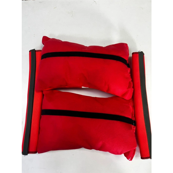 SPARCO KIRMIZI İKİLİ YASTIK VE KEMER KILIFI SETİ