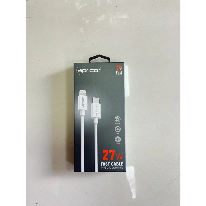 APRİCOT TYPE-C VE LİGHTNİNG UÇLU HIZLI ŞARJ ALETİ 27W