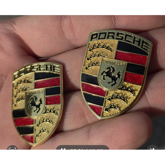 Porsche Metal Arma (2adet) 3m yapışkanlı Metal 1.kalite