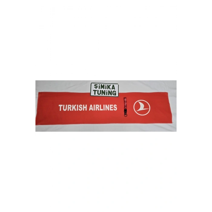 TURKISH AİRLİNES KAYMAZ OTOMOBİL TORPİDO HAVLUSU GÖĞÜS HALISI ÜNİVERSAL (ANAHTARLIK HEDİYELİ)