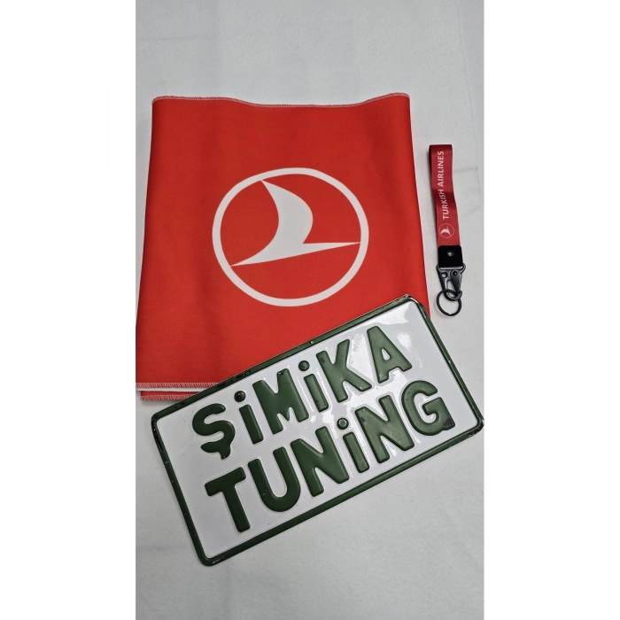 TURKISH AİRLİNES KAYMAZ OTOMOBİL TORPİDO HAVLUSU GÖĞÜS HALISI ÜNİVERSAL (ANAHTARLIK HEDİYELİ)