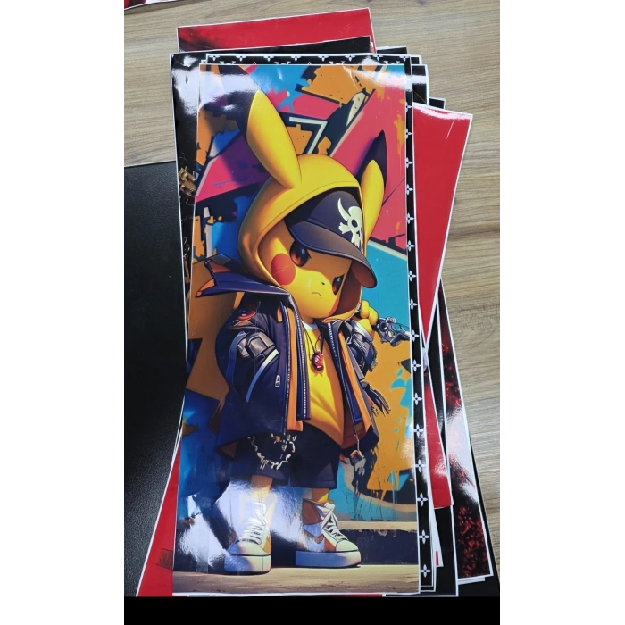 DİREK KAPLAMA 20X50 CM KALİTELİ BASKI 2 ADET pikachu