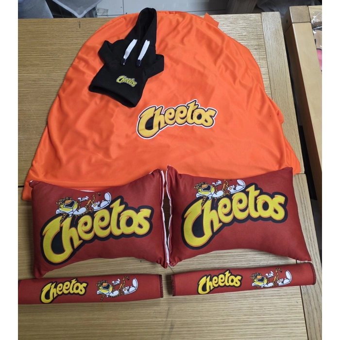 CHEETOS SÜPER SET DÖRTLÜ SERVİS KILIFI + İKİLİ YASTIK VE KEMER KILIFI +VİTES POLARI