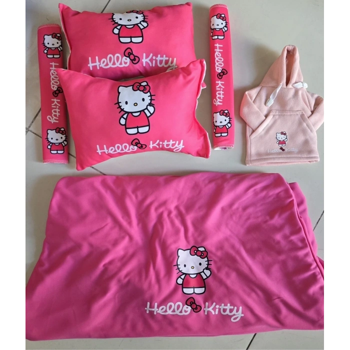 HELLOKITY SÜPER SET DÖRTLÜ SERVİS KILIFI + İKİLİ YASTIK VE KEMER KILIFI +VİTES POLARI