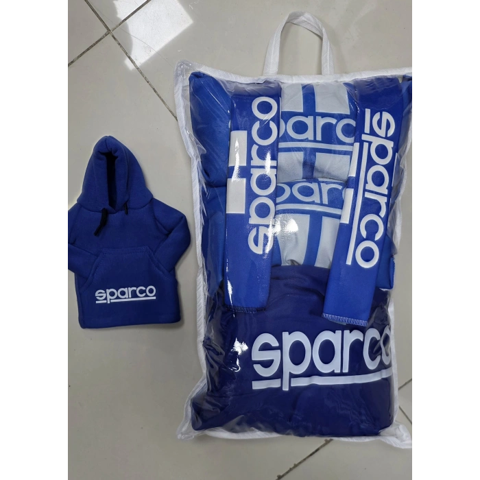 SPARCO SÜPER SET DÖRTLÜ SERVİS KILIFI + İKİLİ YASTIK VE KEMER KILIFI +VİTES POLARI