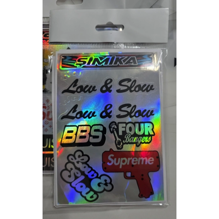 HOLOGRAM 10X15 CM KALİTELİ BASKI STICKER 10 adet ETIKET