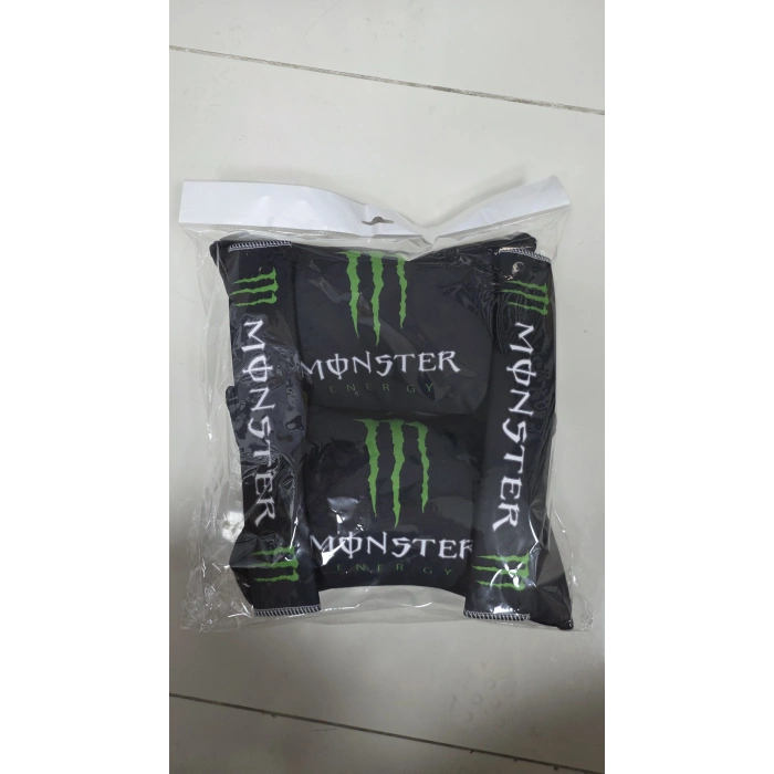 MONSTER SIYAH YASTIK VE KEMER KILIFI SETİ