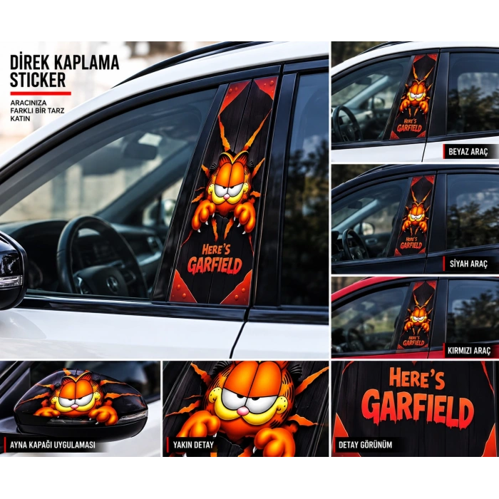 Garfield DİREK KAPLAMA 20X50 CM KALİTELİ 2 ADET