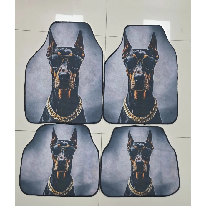 DOBERMAN Siyah DÖRT Parca paspas