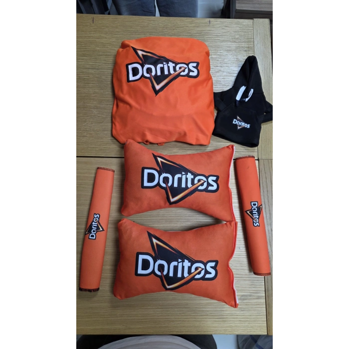 DORITOS SÜPER SET DÖRTLÜ SERVİS KILIFI + İKİLİ YASTIK VE KEMER KILIFI +VİTES POLARI