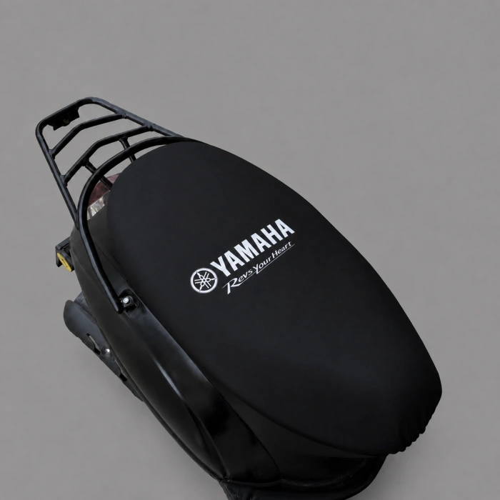 YAMAHA SİYAH PENYE MOTORSİKLET SELE KILIFI 1.KALİTE LİKRALİ PENYE YIKANABİLİR