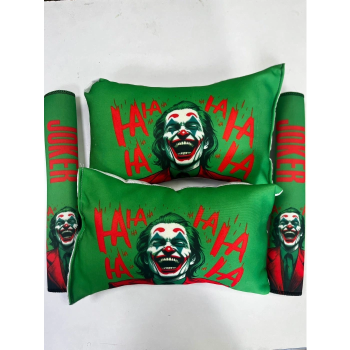 YEŞİL JOKER İKİLİ YASTIK VE KEMER KILIFI SETİ
