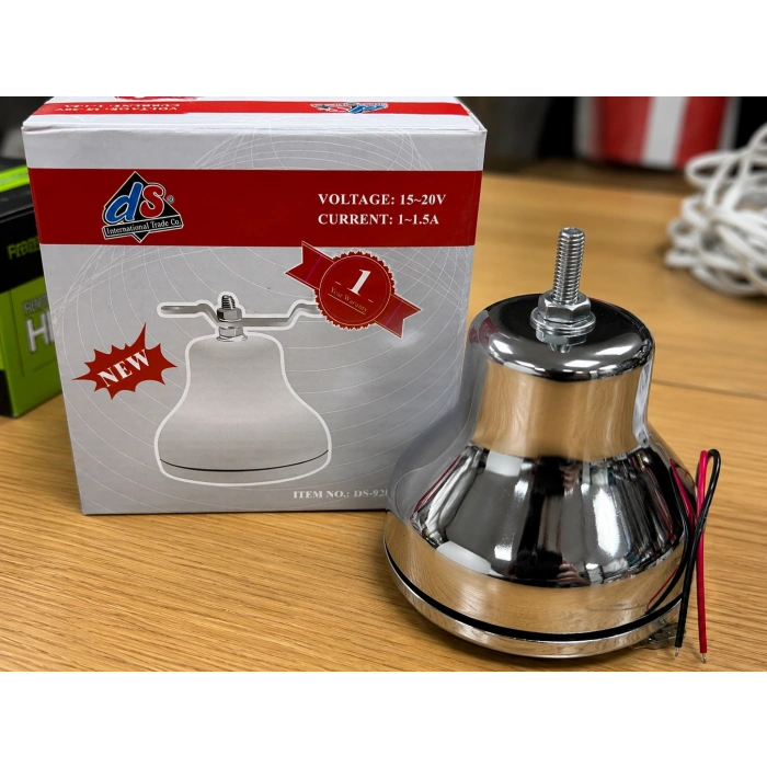 12V Elektrikli Çan Korna Krom – Universal Araç Kornası