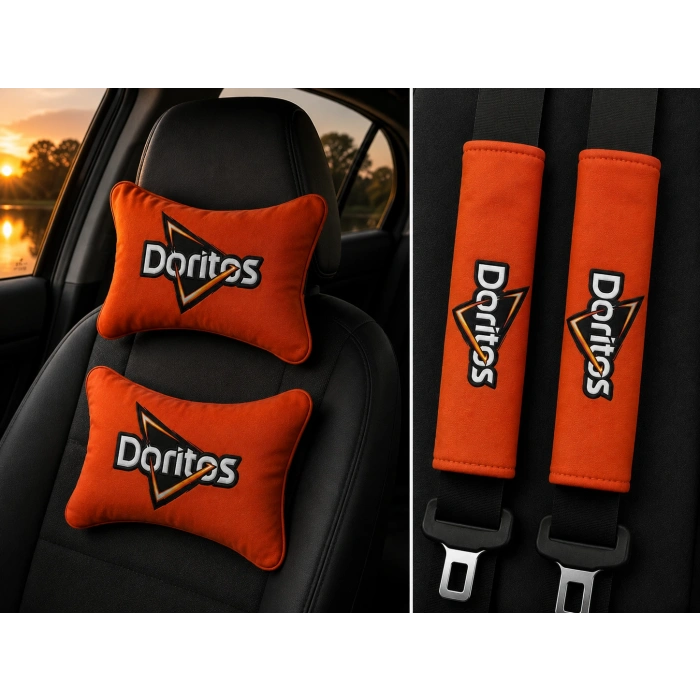 DORITOS İKİLİ YASTIK VE KEMER KILIFI SETİ