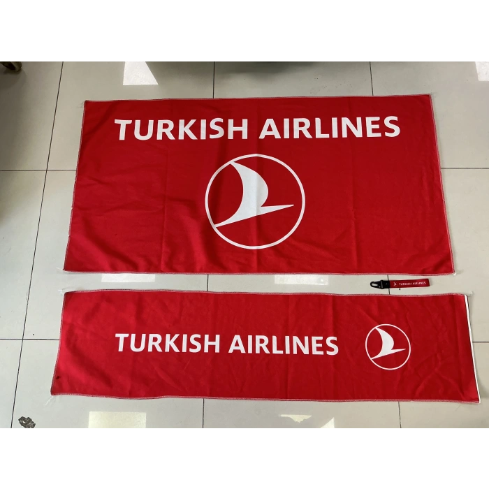 TURKISH AIRLINE SIRT HAVLUSU SETİ ÖN VE ARKA (ANAHTARLIK HEDİYE)