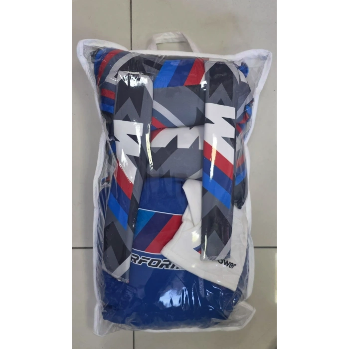 LACİVERT M POWER SÜPER SET DÖRTLÜ SERVİS KILIFI + İKİLİ YASTIK VE KEMER KILIFI +VİTES POLARI