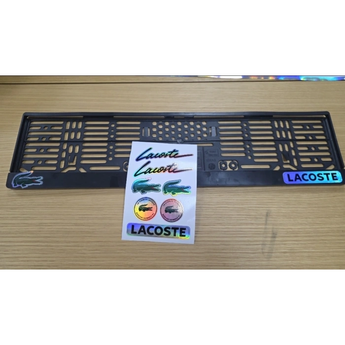 Siyah Plakalık universal klipsli (2 adet) lcst Etiket set (2 set)
