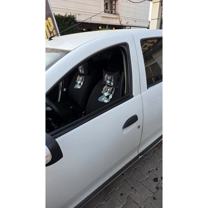 SİYAH TOM SÜPER SET DÖRTLÜ SERVİS KILIFI + İKİLİ YASTIK VE KEMER KILIFI