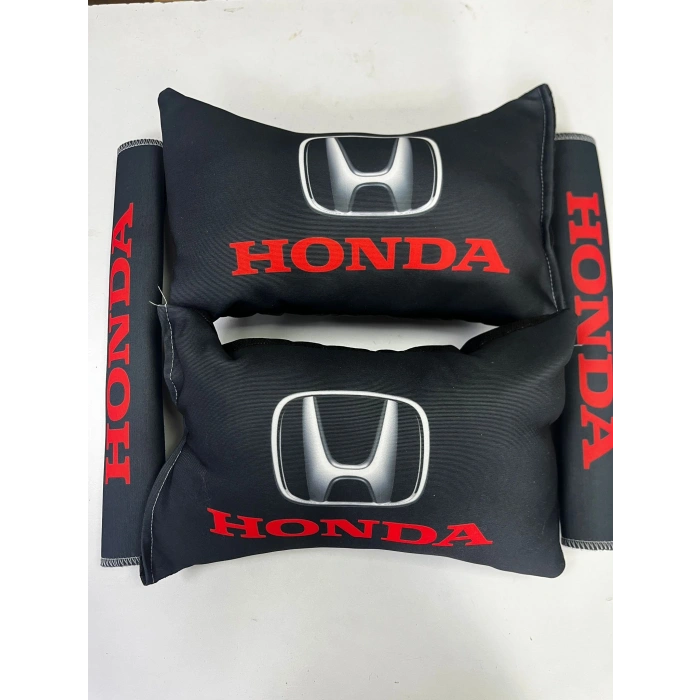 HONDA SİYAH İKİLİ YASTIK VE KEMER KILIFI SETİ